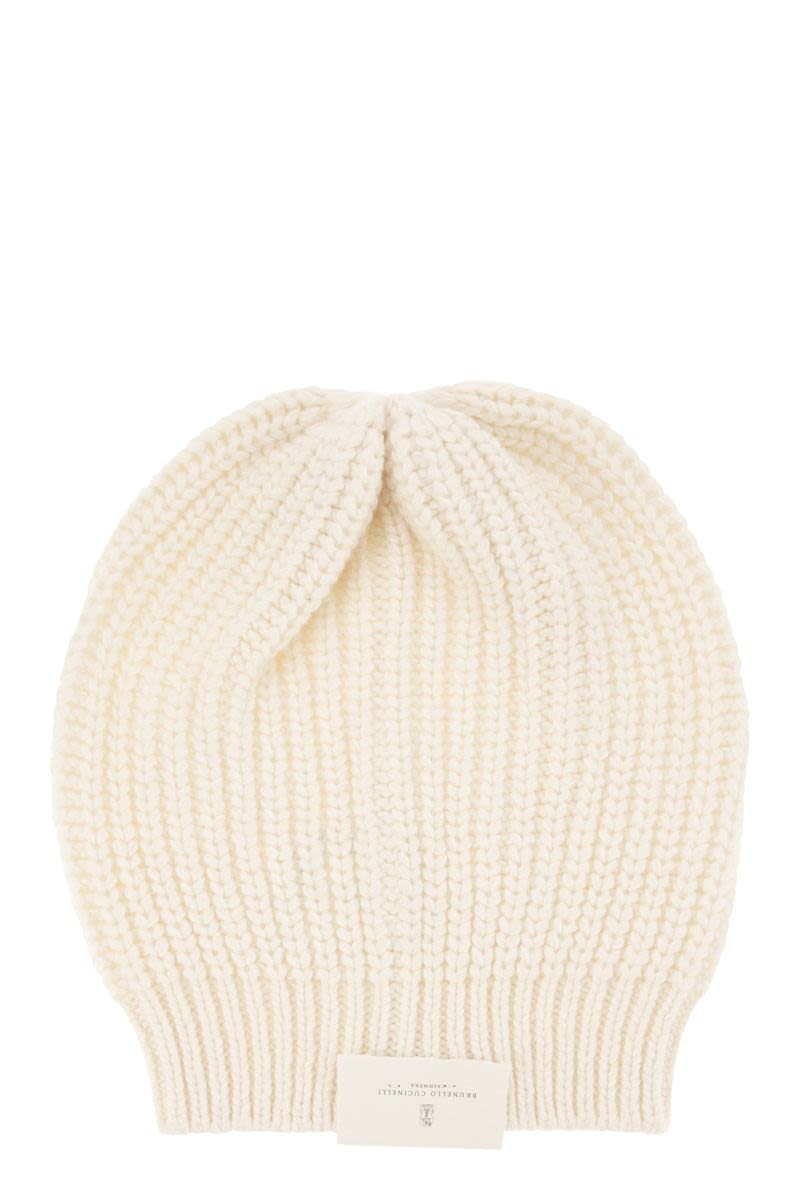 Luxurious Papalina: Cashmere & Silk Knit Cap by Brunello Cucinelli