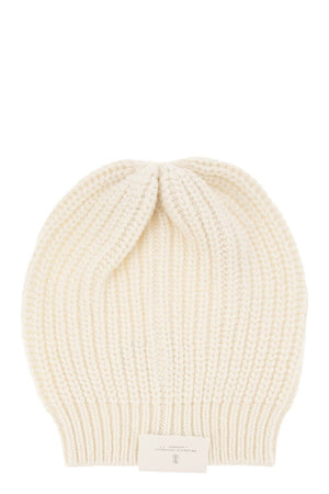 Luxurious Papalina: Cashmere & Silk Knit Cap by Brunello Cucinelli