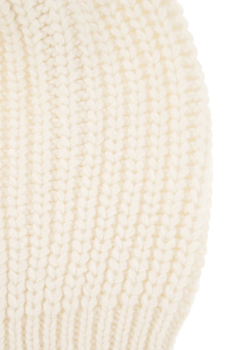 Luxurious Papalina: Cashmere & Silk Knit Cap by Brunello Cucinelli