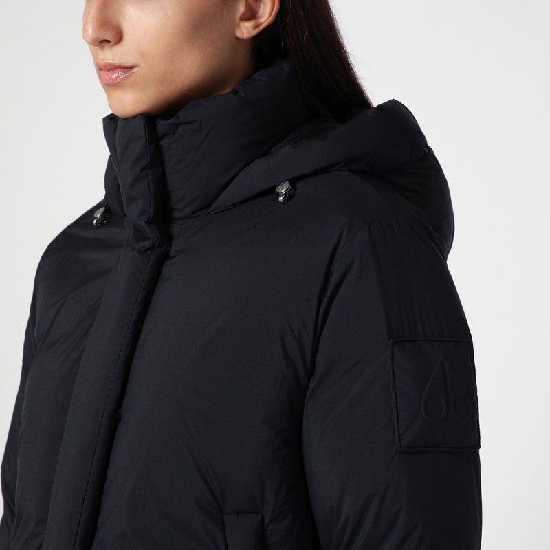 MOOSE KNUCKLES Women's Mini Black Down Jacket