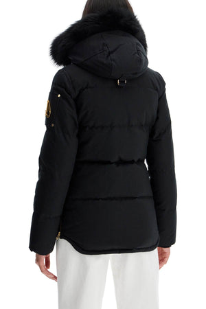 MOOSE KNUCKLES Mini Canvas Down Jacket with Shear Collar