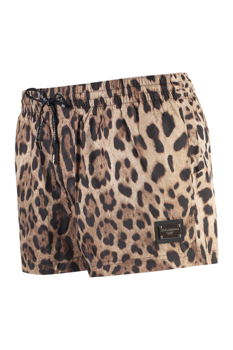 DOLCE & GABBANA Beige Nylon Swim Shorts for Men - SS24