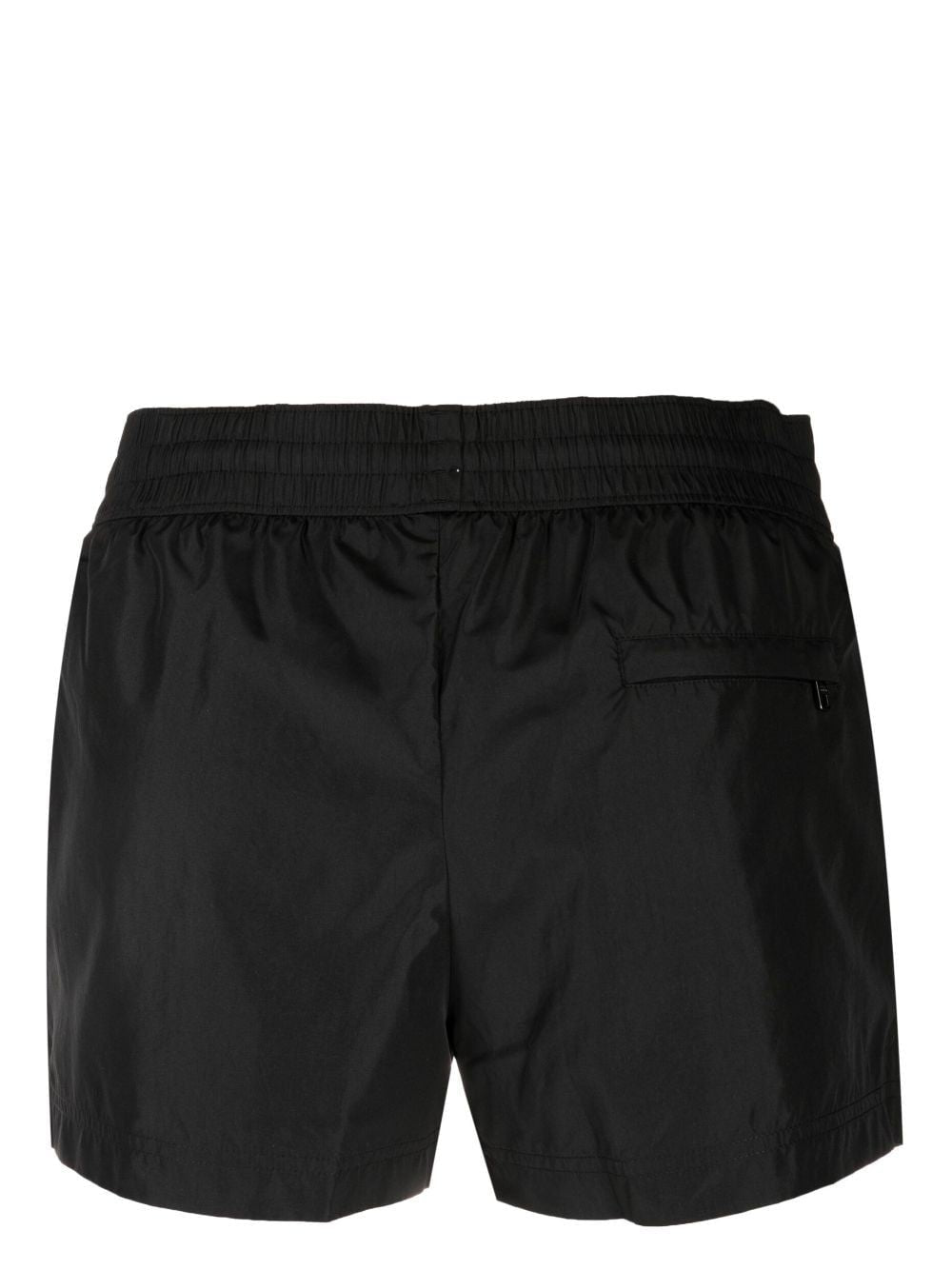 DOLCE & GABBANA Black Logo-Plaque Swim Short for Men - SS24 Collection