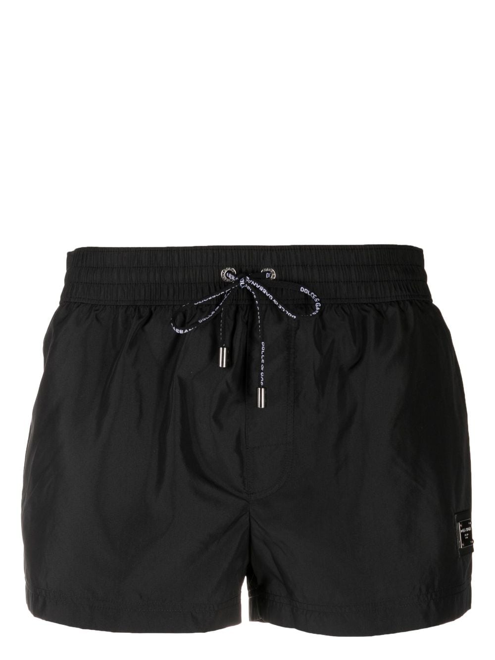 DOLCE & GABBANA Thigh-Length Logo-Plaque Swim Shorts