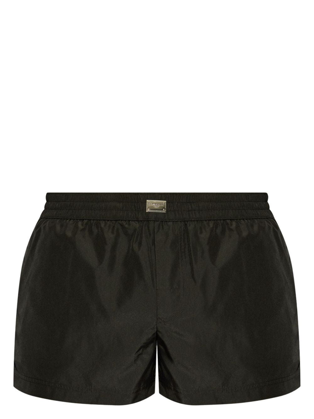 DOLCE & GABBANA Logo-Plaque Mini Swim Shorts