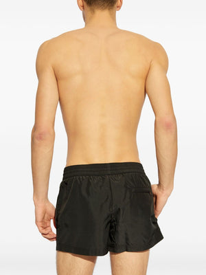 DOLCE & GABBANA Logo-Plaque Mini Swim Shorts