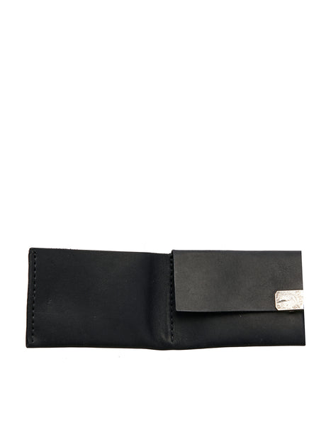 WERKSTATT:MUNCHEN Mini Leather Wallet with Silver Details