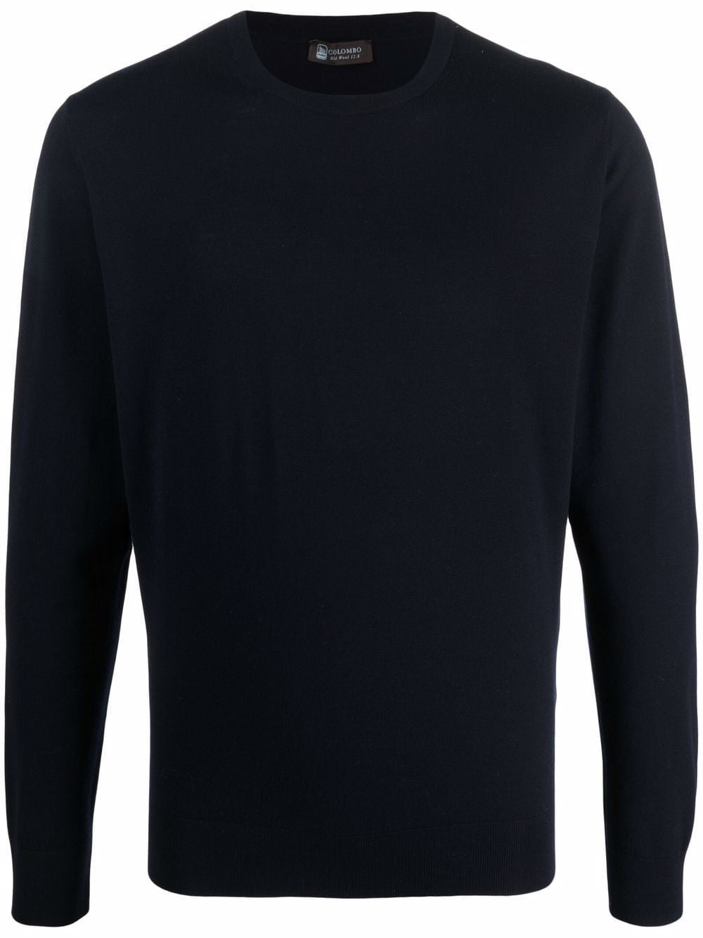 COLOMBO Blue Round Neck Knit Top for Men - SS22 Collection