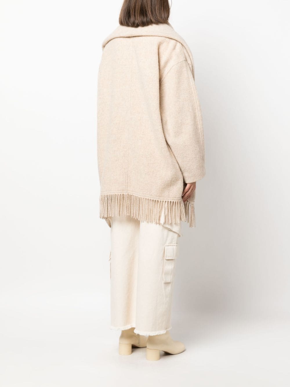 ISABEL MARANT ETOILE Effortless Style: Recycled Wool Cape in Ecrucast by Marant Étoile