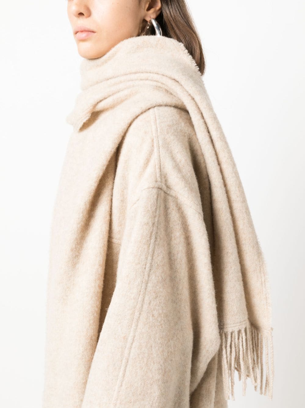 ISABEL MARANT ETOILE Effortless Style: Recycled Wool Cape in Ecrucast by Marant Étoile