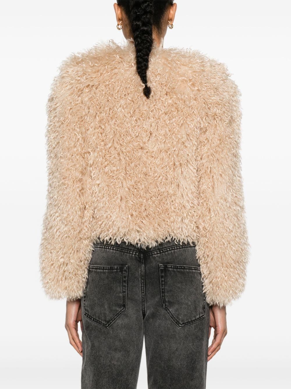 ISABEL MARANT Ecru Elegance Mini Outerwear Jacket