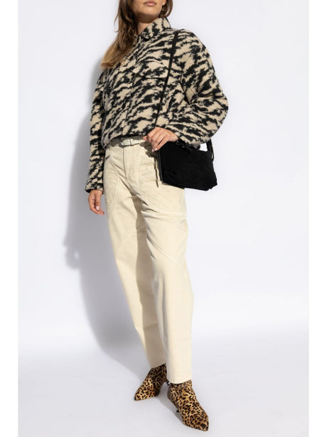 ISABEL MARANT Chic Contrast Mini Coat