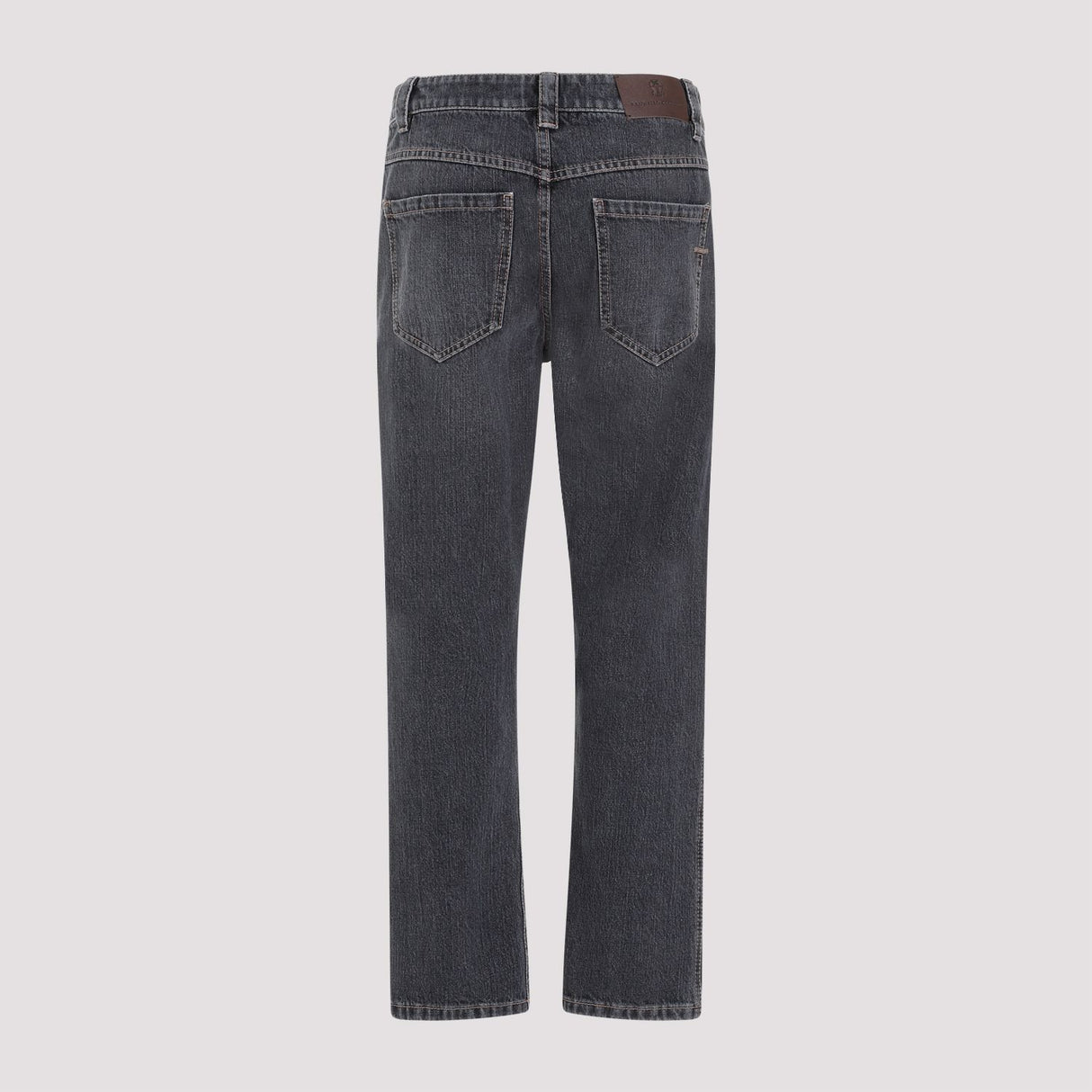 BRUNELLO CUCINELLI Grey 100% Cotton Jeans for Women - SS24 Collection