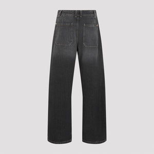 Quần Jeans Bông Màu Xám Cao Cấp Cho Nữ