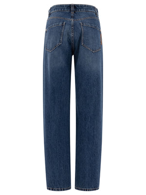 BRUNELLO CUCINELLI Loose Straight-Leg Jeans for Women - High Rise Fit