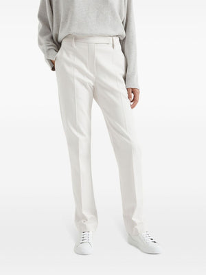 BRUNELLO CUCINELLI Embellished Elegance Trousers with Monili Details