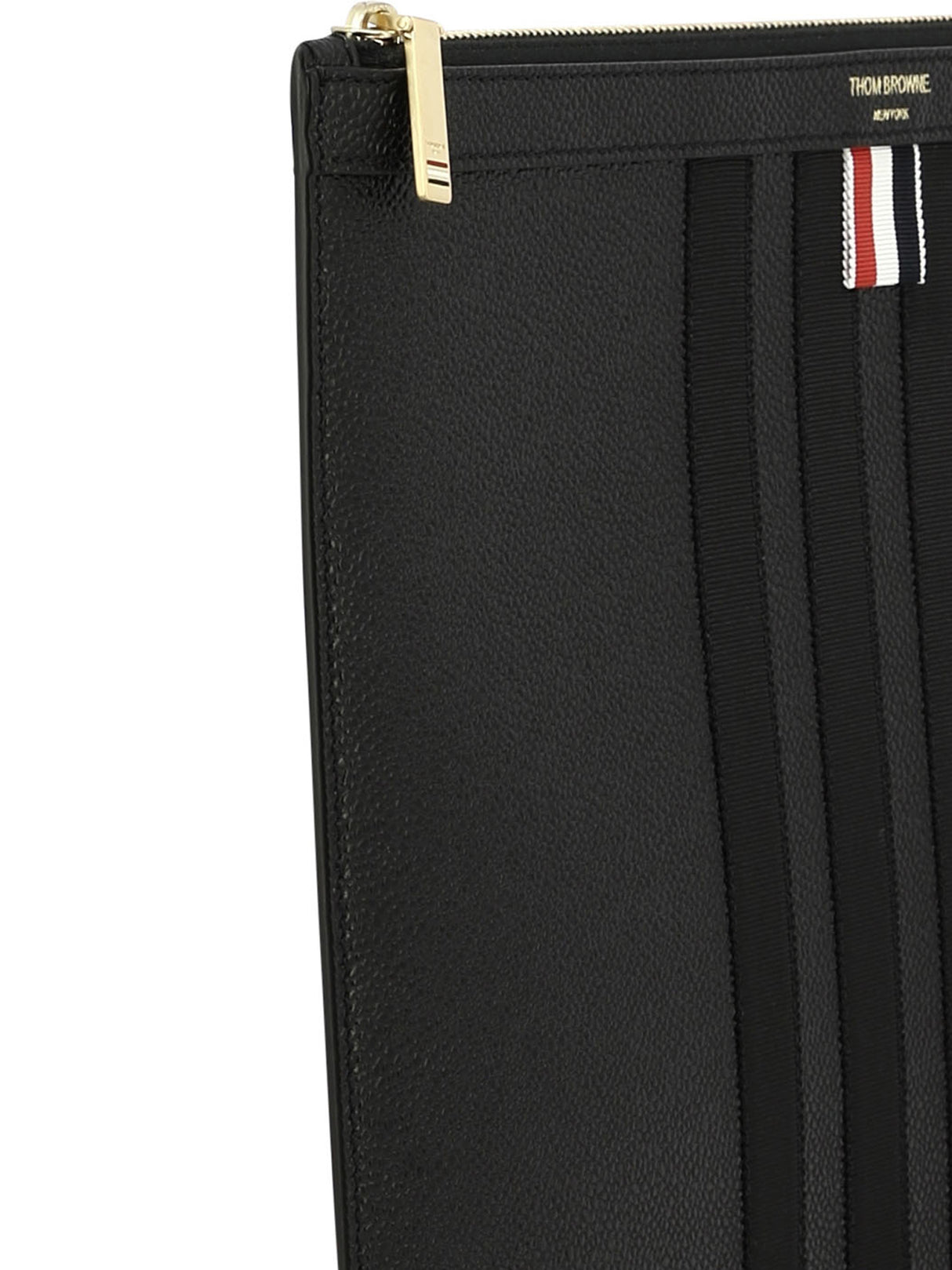 THOM BROWNE 24SS Black Clutch for Men