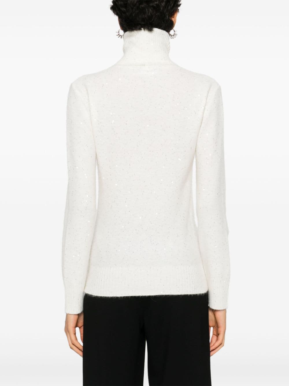 FABIANA FILIPPI Wool and Silk Blend Turtleneck Sweater