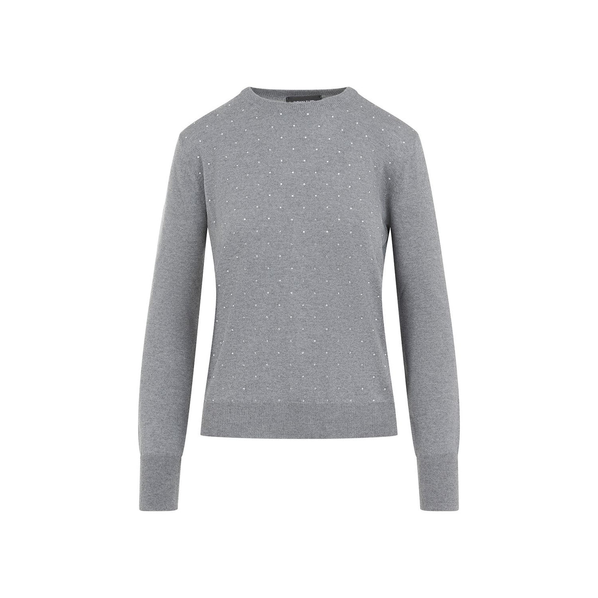 FABIANA FILIPPI Luxurious Grey Virgin Wool Sweater