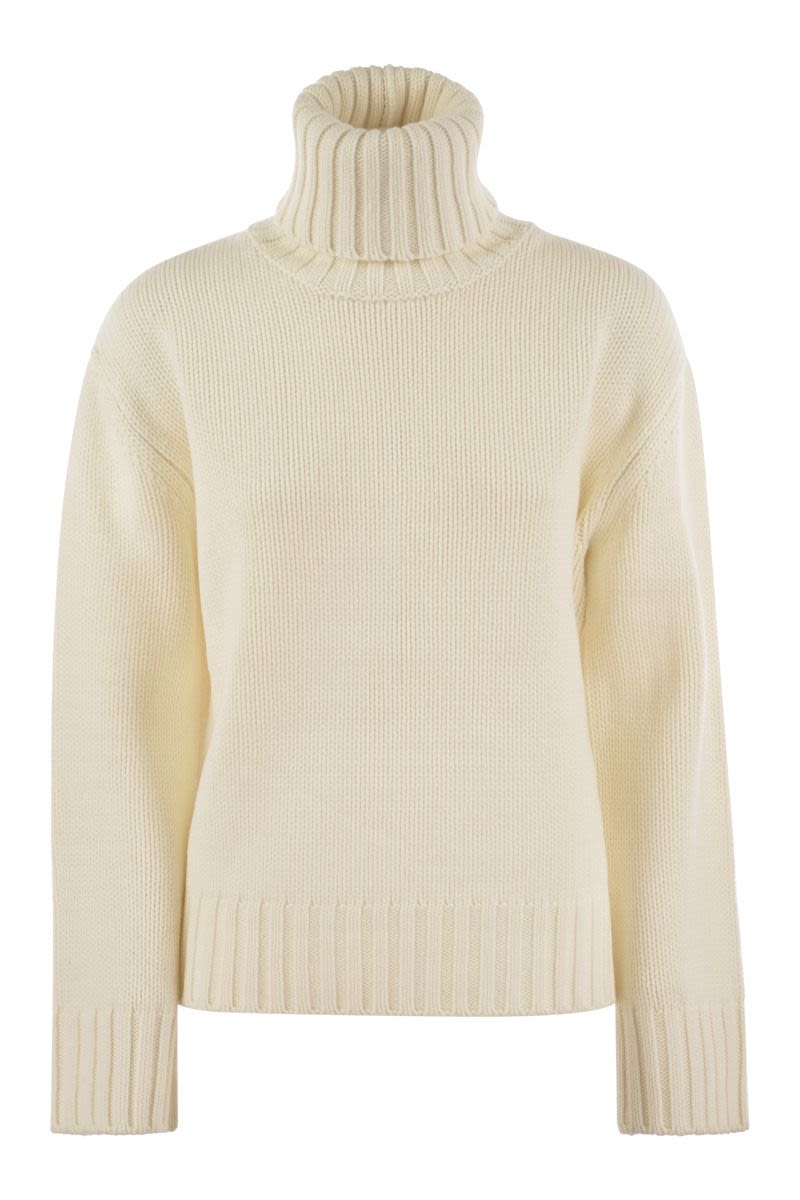 FABIANA FILIPPI Luxury Wool, Silk & Cashmere Turtleneck Sweater