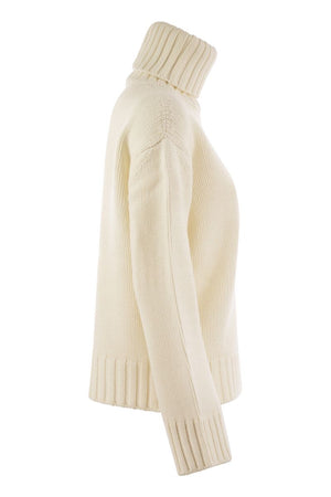 FABIANA FILIPPI Luxury Wool, Silk & Cashmere Turtleneck Sweater