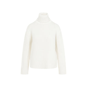 FABIANA FILIPPI Luxurious Winter White Wool-Blend Turtleneck Sweater