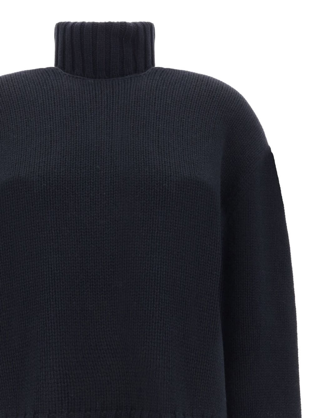 Áo len turtleneck cao cấp bằng lông cừu và lụa