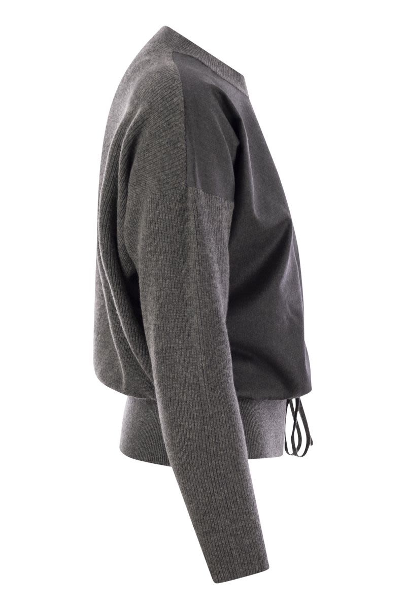 FABIANA FILIPPI Wool Blend Sweater with Adjustable Hem