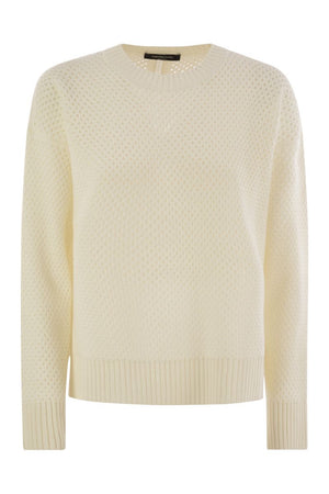 FABIANA FILIPPI Open-Knit Sweater with Bead Detailing - Women