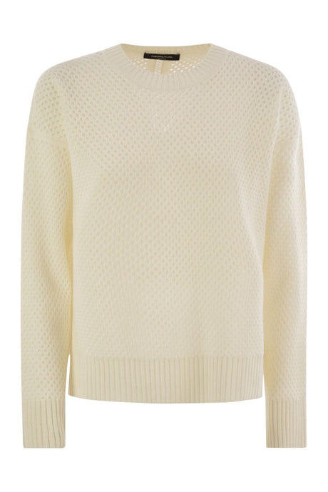 FABIANA FILIPPI Open-Knit Sweater with Bead Detailing - Women