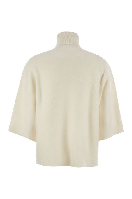 FABIANA FILIPPI Oversized Brushed Mohair High Neck Jumper