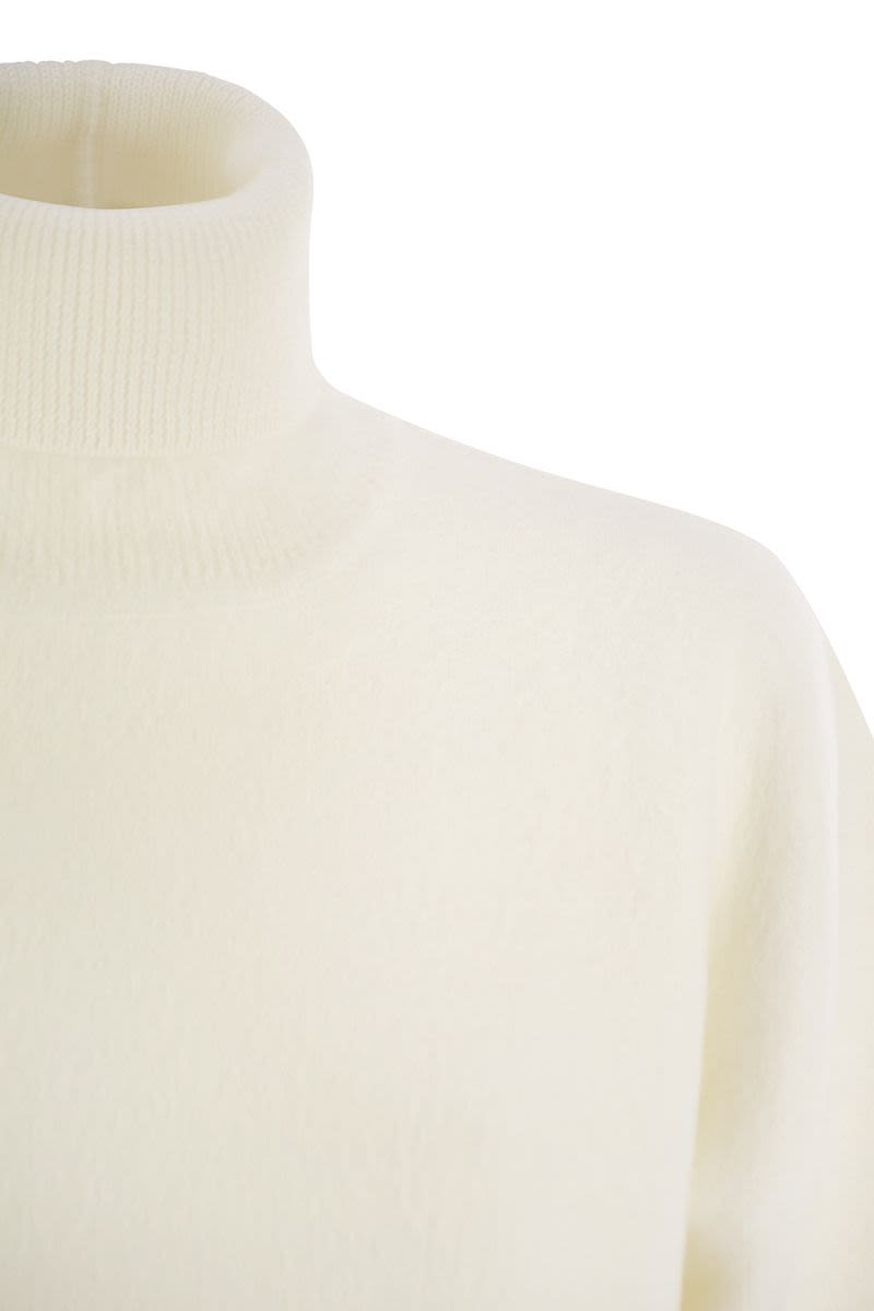 FABIANA FILIPPI Oversized Brushed Mohair High Neck Jumper