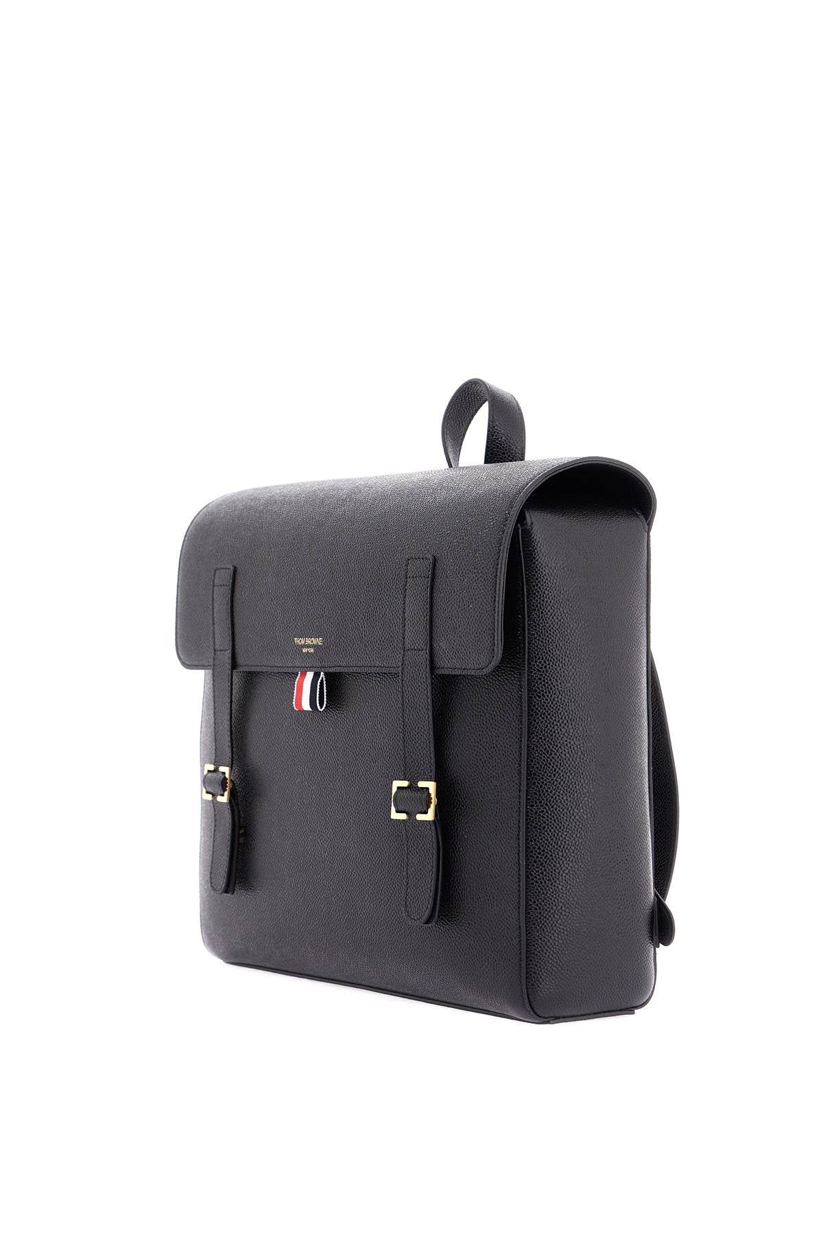 THOM BROWNE Hammered Leather Briefcase