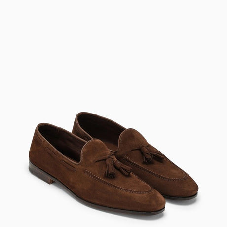 CHURCH'S Classic Brown Leather Loafers with Tassel Detail for Men