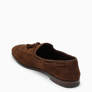 CHURCH'S Classic Brown Leather Loafers with Tassel Detail for Men