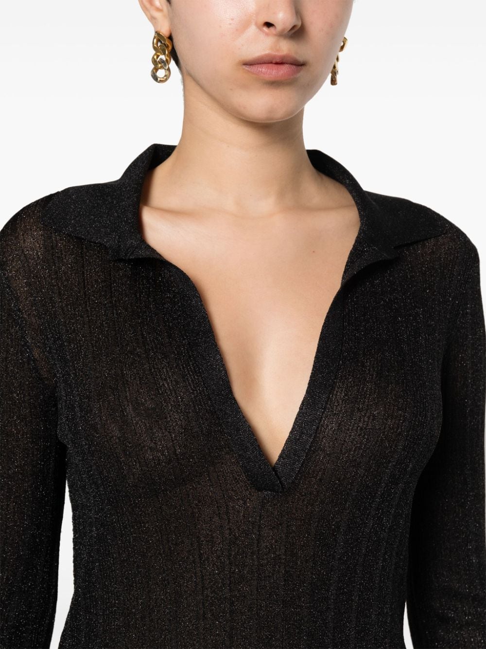 TOM FORD 24SS Black Tunic Top for Women