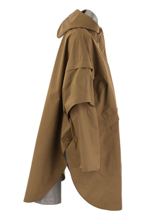 HERNO Removable Sleeve Cape Jacket