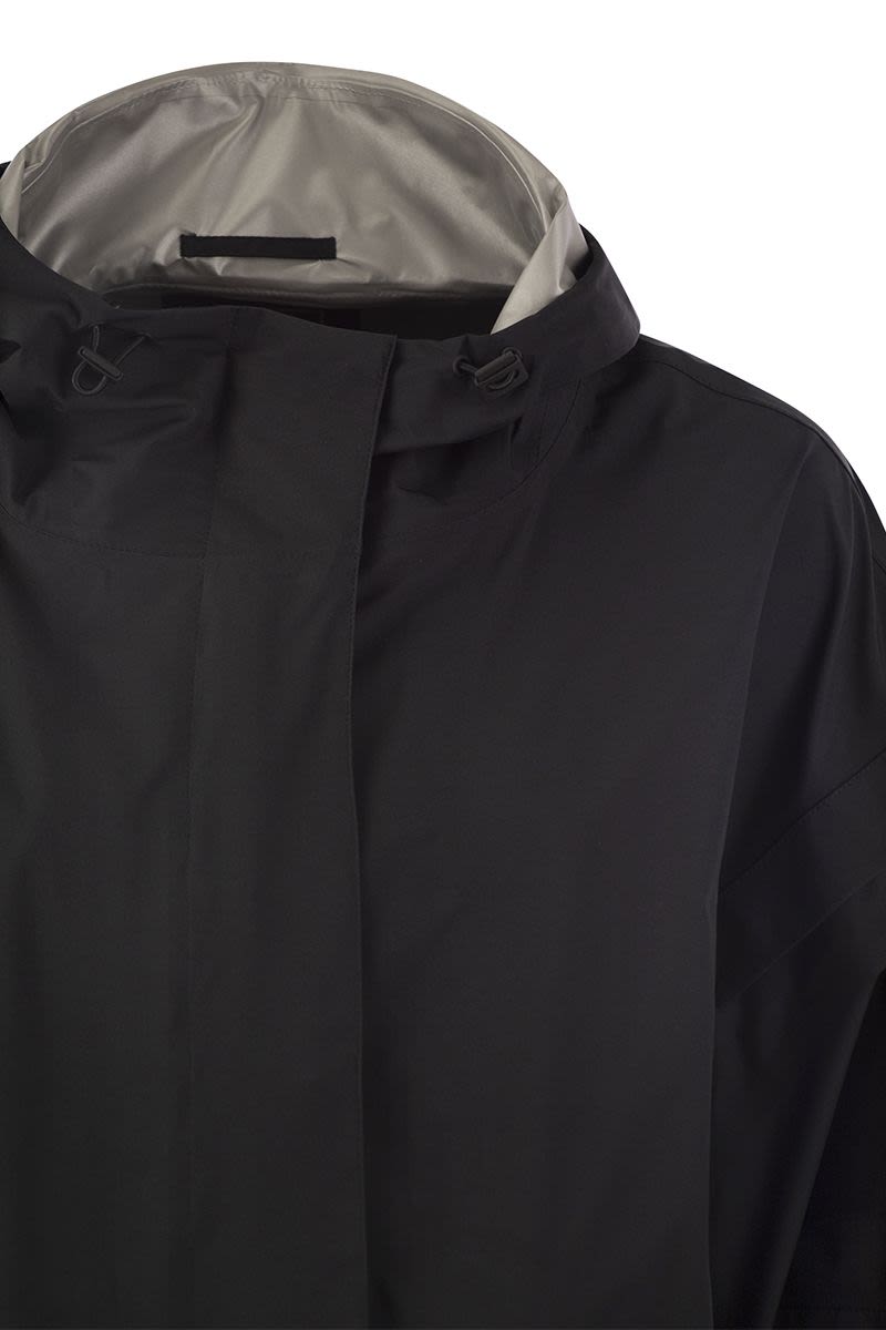 HERNO Removable Sleeve Cape Jacket