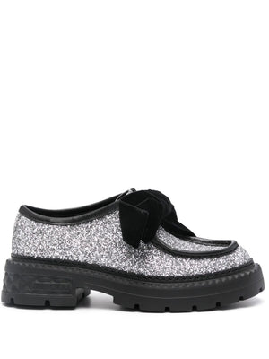 JIMMY CHOO Glittered Loafers for Women - Fall 2024