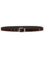 BRUNELLO CUCINELLI Reversed Leather Belt - Adjustable Fit