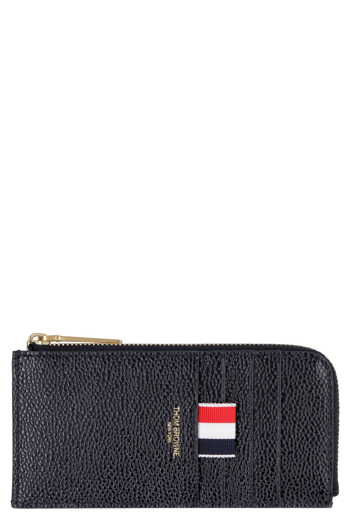 THOM BROWNE Men's Grain Leather Cardholder for FW23