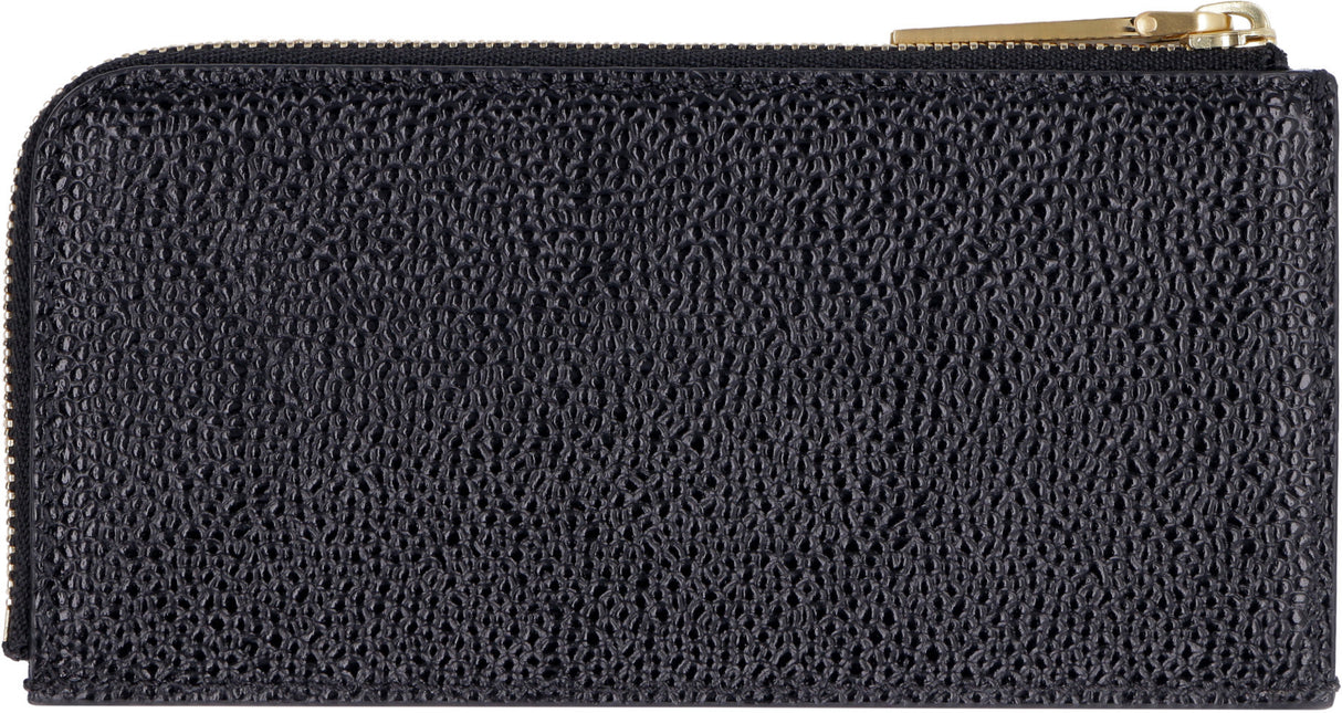 THOM BROWNE Men's Grain Leather Cardholder for FW23