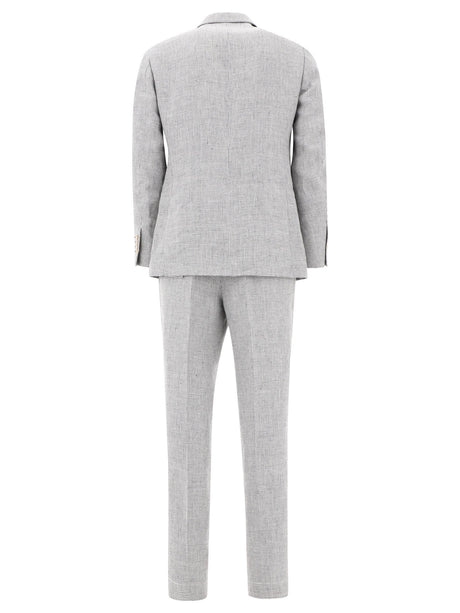 BRUNELLO CUCINELLI Classic Grey Suit Set for Men - 24SS Season