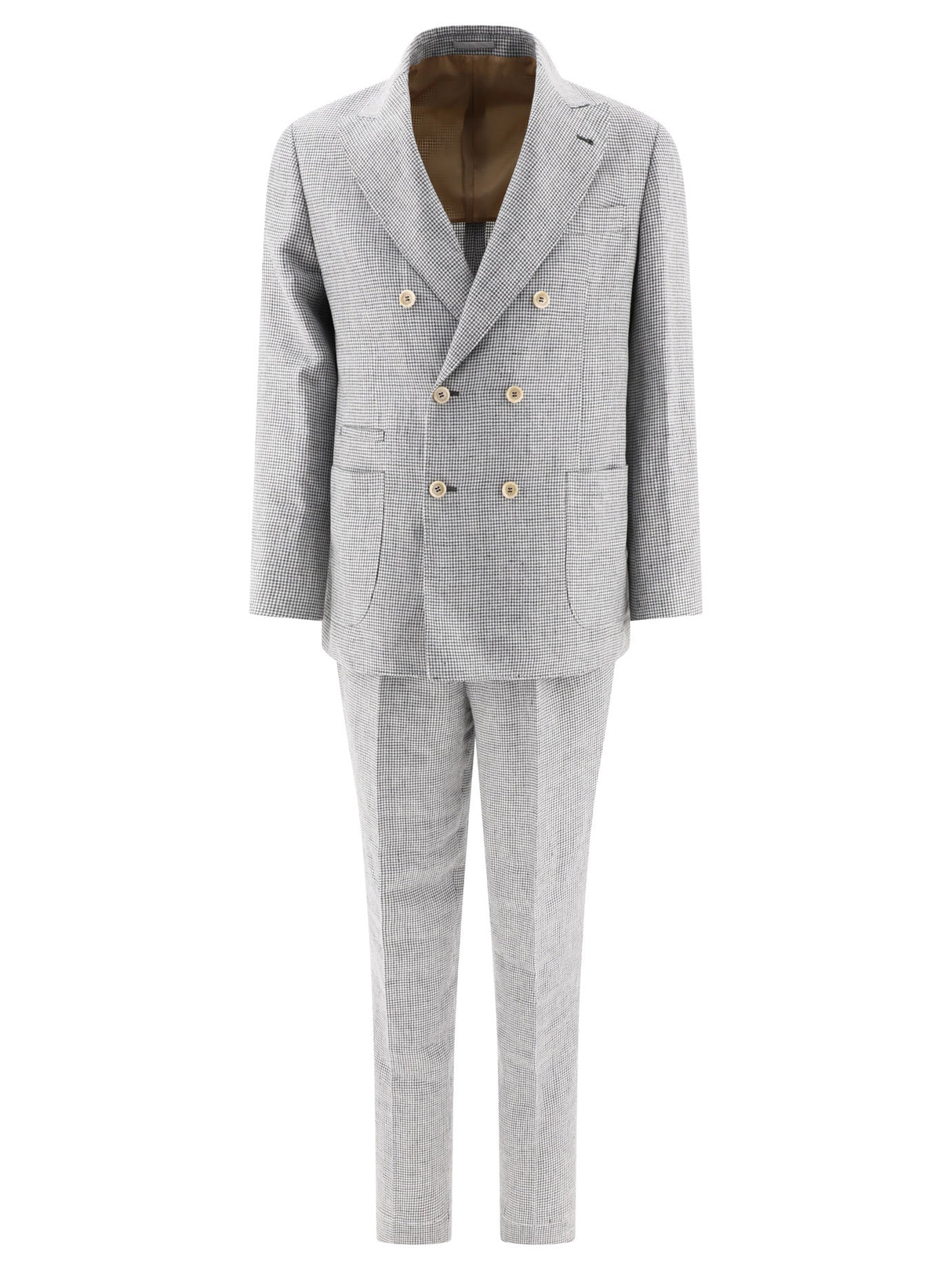 BRUNELLO CUCINELLI Classic Grey Suit Set for Men - 24SS Season