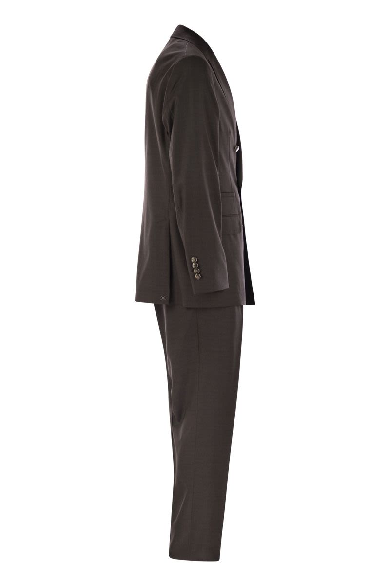 BRUNELLO CUCINELLI Modern Deconstructed Jacket and Pleated Trousers Set for Men