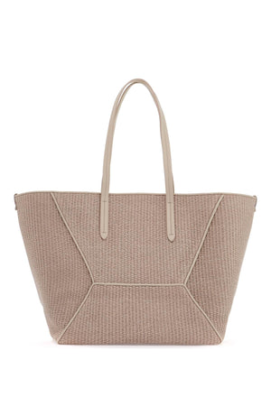 BRUNELLO CUCINELLI Techno Raffia Mini Tote Handbag