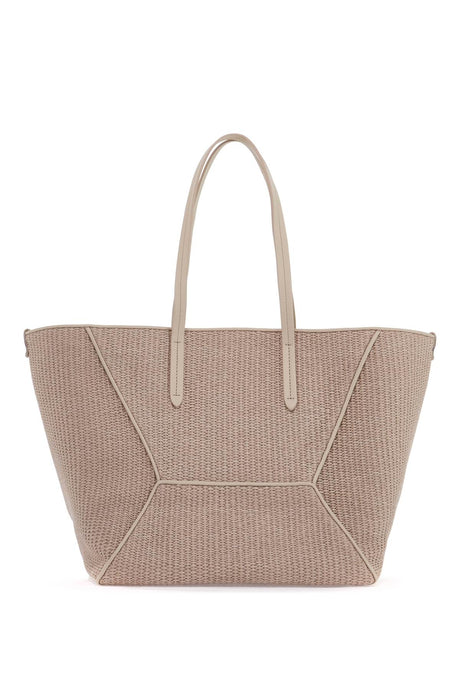 BRUNELLO CUCINELLI Techno Raffia Mini Tote Handbag