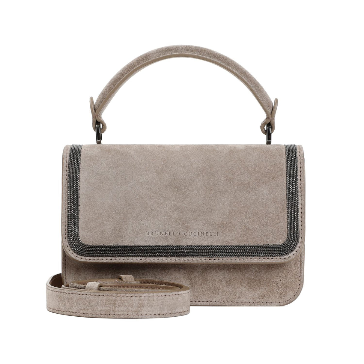 BRUNELLO CUCINELLI Contemporary Suede Handbag for Women - Elegant and Refined