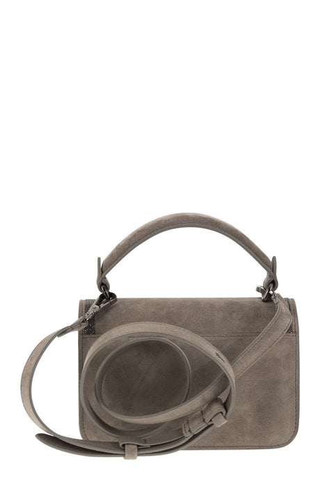 BRUNELLO CUCINELLI Contemporary Suede Handbag for Women - Elegant and Refined