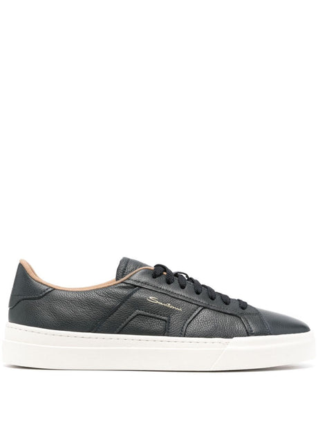 SANTONI Men's Premium Leather Sneakers for Fall 2024